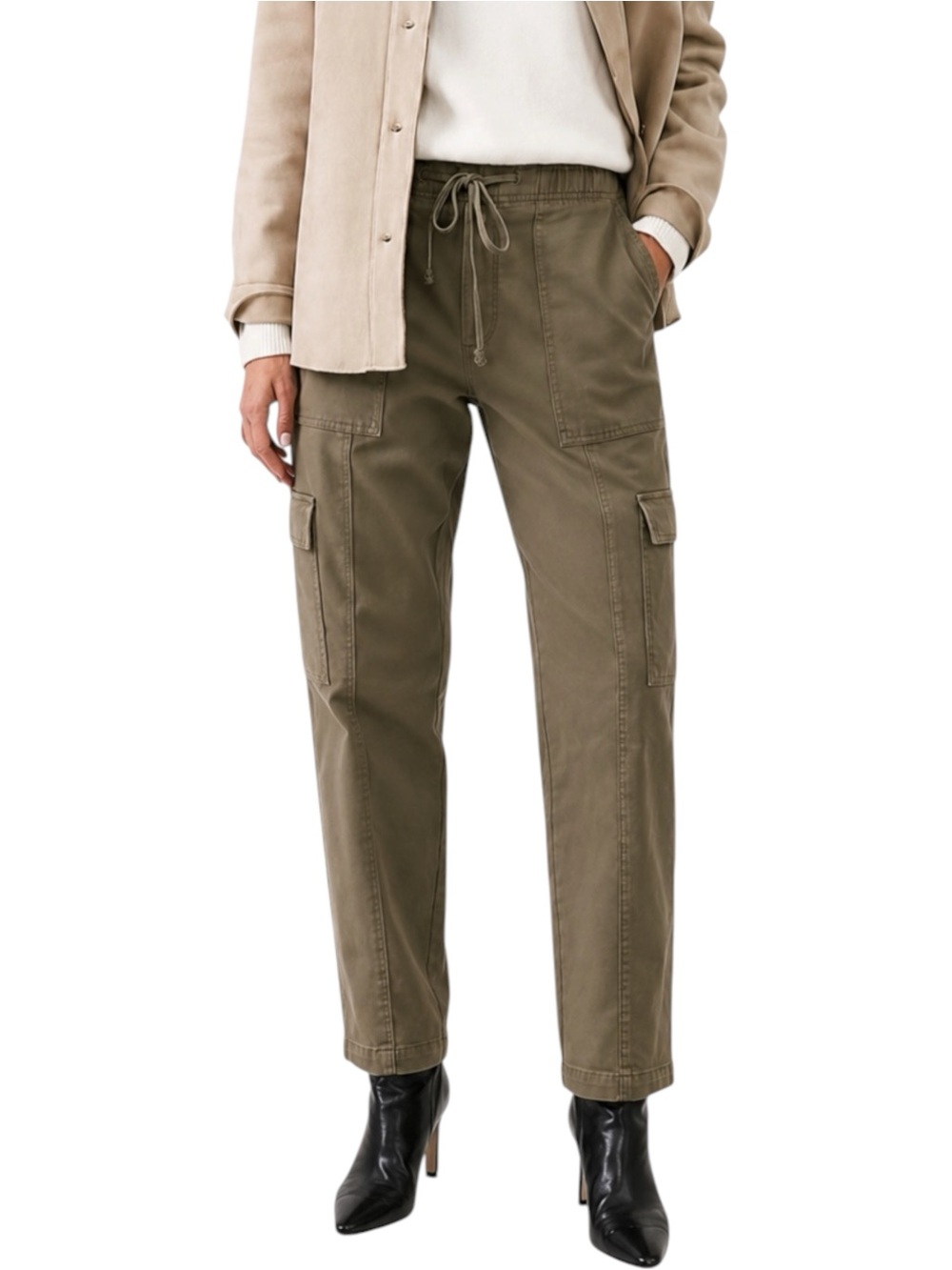BANANA REPUBLIC Olive Tapered Mid Rise Jeans Tall Medium